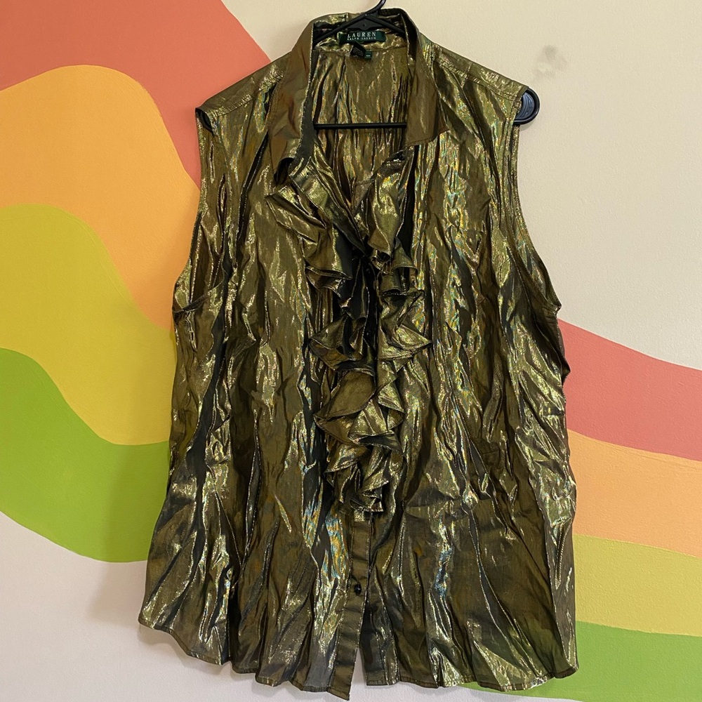 Ralph Lauren Silky Gold Shell